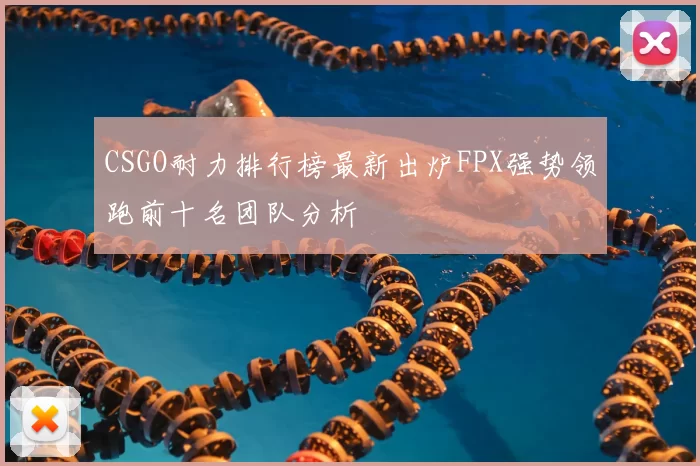 CSGO耐力排行榜最新出炉FPX强势领跑前十名团队分析
