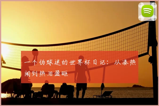 一个伪球迷的世界杯日记：从凑热闹到热泪盈眶
